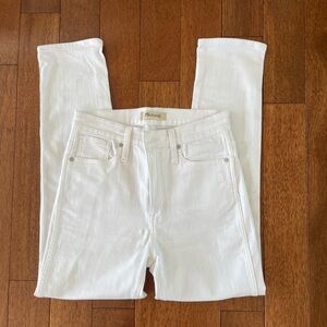 Madewell Women's White Stovepipe Jeans